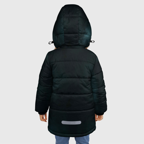 Зимняя куртка для девочек 3D с принтом Dota 2 Phantom Assasin, вид сзади #2