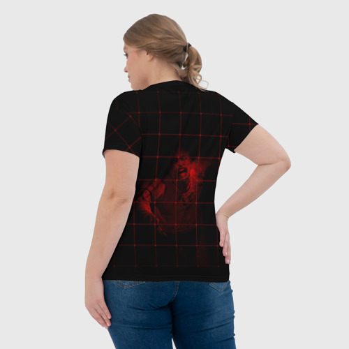 Женская футболка 3D с принтом Umbrella Corporation - 2, вид сзади #2