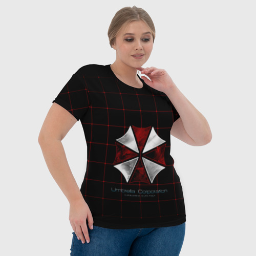 Женская футболка 3D с принтом Umbrella Corporation - 2, фото #4