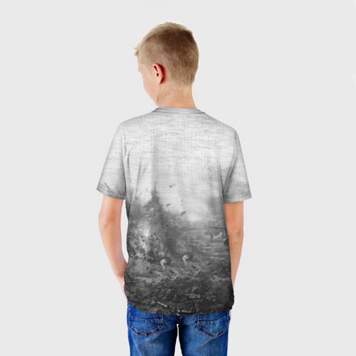 Детская футболка 3D с принтом Спасибо деду, вид сзади #2