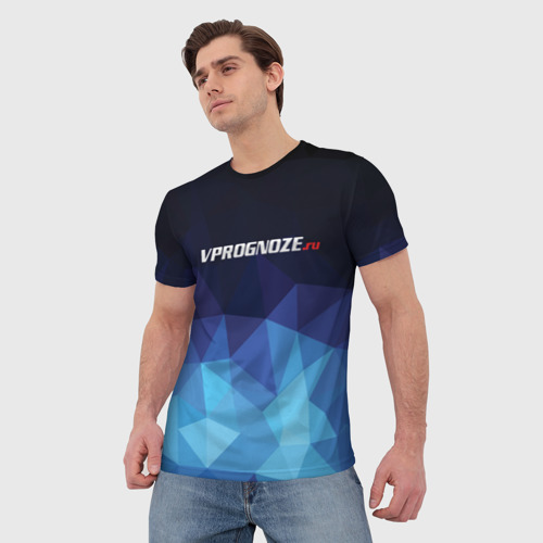 Мужская футболка 3D с принтом Vprognozeru, фото на моделе #1