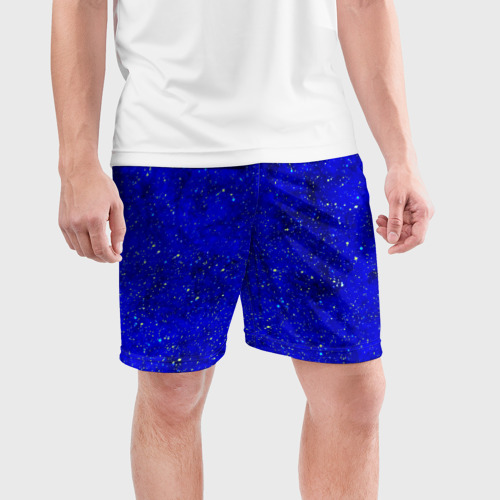 Мужские шорты спортивные с принтом Звезды, фото на моделе #1