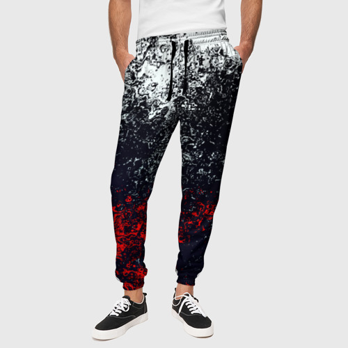 Мужские брюки 3D с принтом Брызги красок, вид сбоку #3