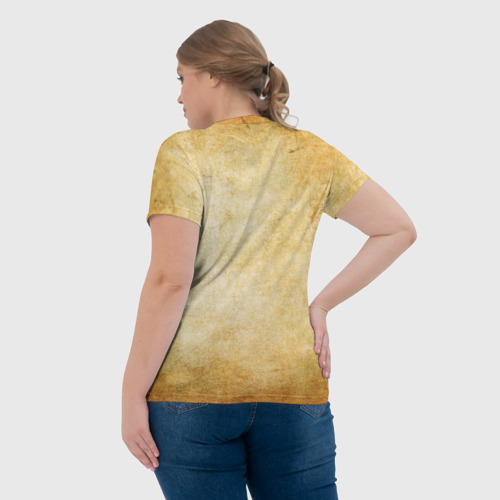 Женская футболка 3D с принтом Мы на позитиве (L), вид сзади #2