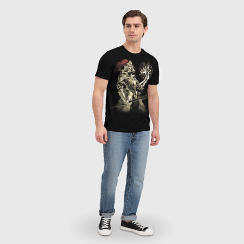 Мужская футболка 3D с принтом Dark Souls 12, вид сбоку #3