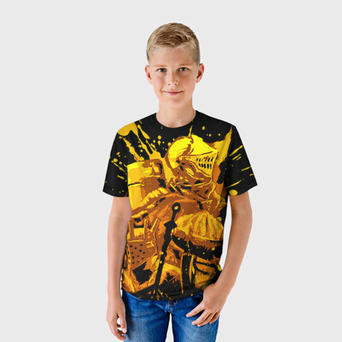 Детская футболка 3D с принтом Dark Souls 15, фото на моделе #1