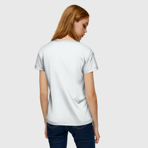 Женская футболка 3D с принтом Гагарин, вид сзади #2