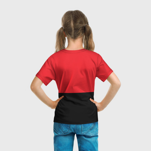 Детская футболка 3D с принтом Muhammad Ali 3, вид сзади #2