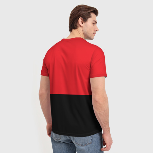 Мужская футболка 3D с принтом Muhammad Ali 3, вид сзади #2