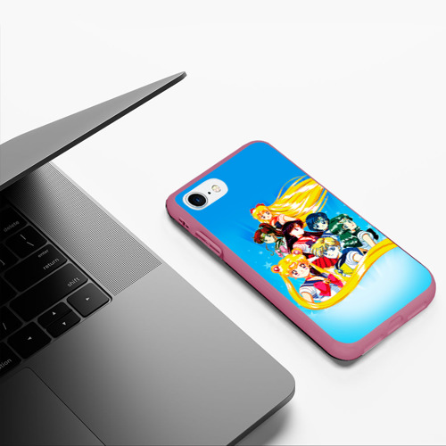 Чехол для iPhone 7/8 матовый с принтом Sailor Moon, фото #5