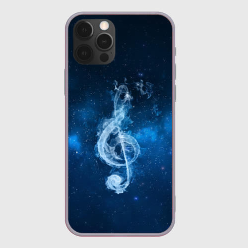 Чехол для iPhone 12 Pro Max с принтом Космическая музыка, вид спереди #2