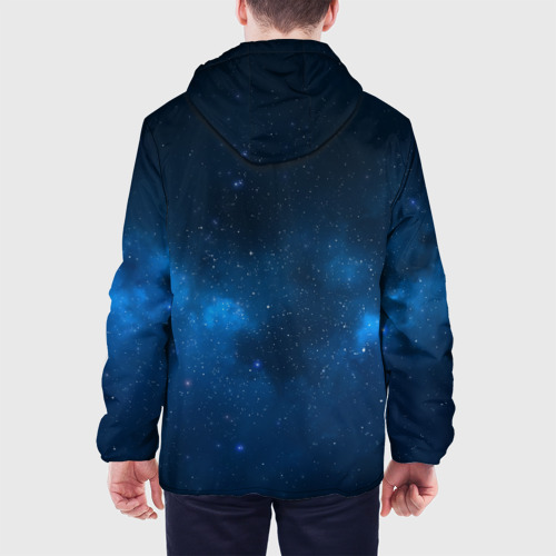 Мужская куртка 3D с принтом Космическая музыка, вид сзади #2