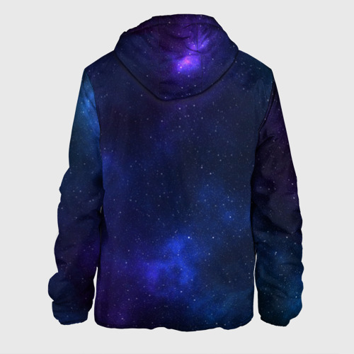 Мужская куртка 3D с принтом Звёздное небо, вид сзади #1