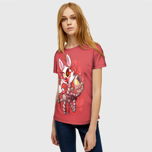 Женская футболка 3D с принтом Mangle, фото на моделе #1