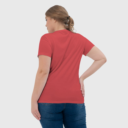 Женская футболка 3D с принтом Mangle, вид сзади #2