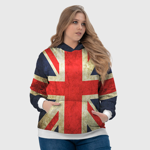 Женская толстовка 3D с принтом Великобритания, фото #4