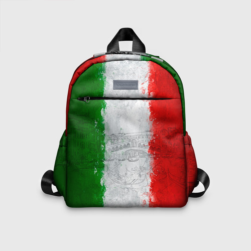 Детский рюкзак 3D с принтом Италия, вид спереди #2
