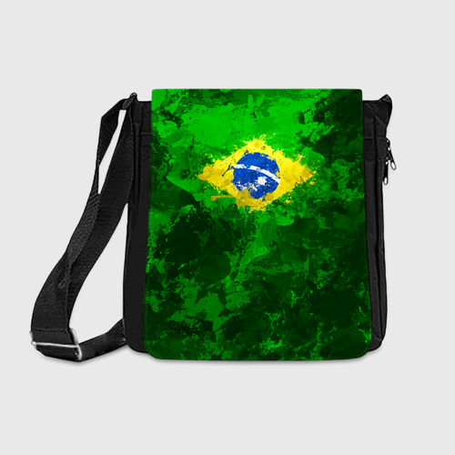 Сумка через плечо с принтом Бразилия, вид спереди #2