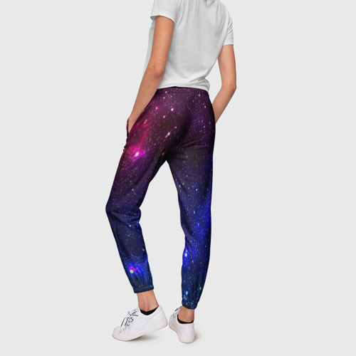 Женские брюки 3D с принтом Звёзды, вид сзади #2