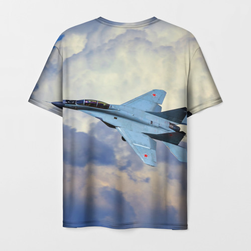 Мужская футболка 3D с принтом Авиация, вид сзади #1