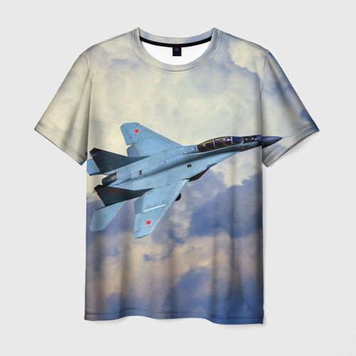Мужская футболка 3D с принтом Авиация, вид спереди #2