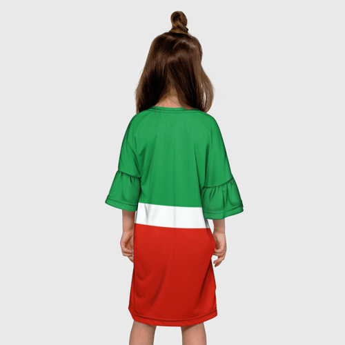 Детское платье 3D с принтом Татарстан, вид сзади #2