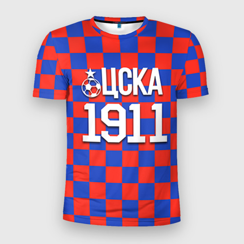 Мужская футболка 3D спортивная с принтом ЦСКА 1911, вид спереди #2