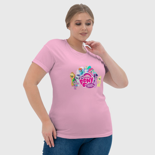 Женская футболка 3D с принтом My little pony 2, фото #4