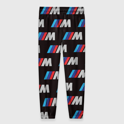 Женские брюки 3D с принтом BMW M, вид сзади #1