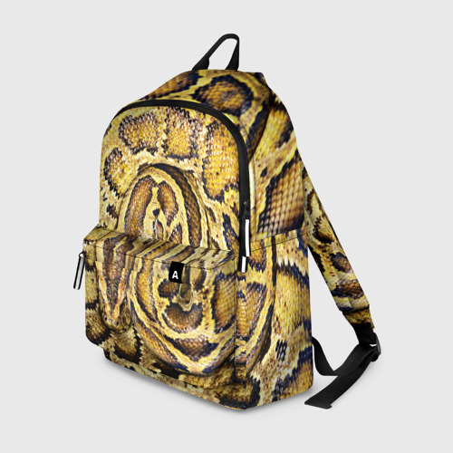 Рюкзак 3D с принтом Змея, вид спереди #2