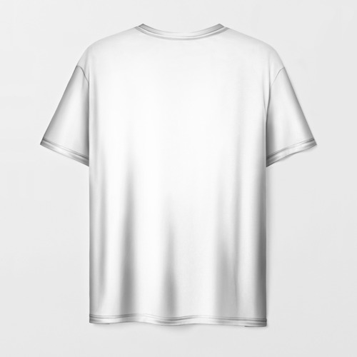 Мужская футболка 3D с принтом Шпаргалки, вид сзади #1