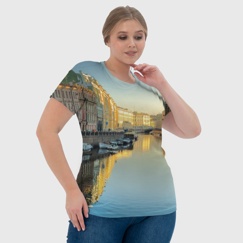 Женская футболка 3D с принтом Питер, фото #4