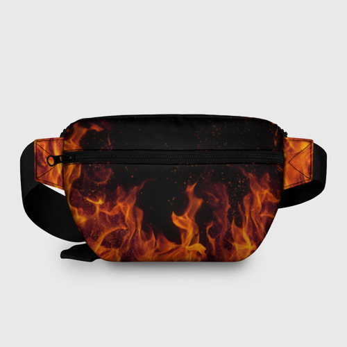 Поясная сумка 3D с принтом Огонь с искрами, вид сзади #1