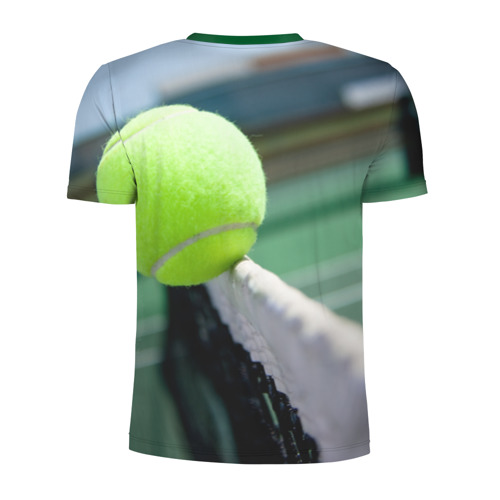 Мужская футболка 3D спортивная с принтом Теннис, вид сзади #1