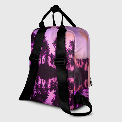Женский рюкзак 3D с принтом Hawaii dream, вид сзади #1