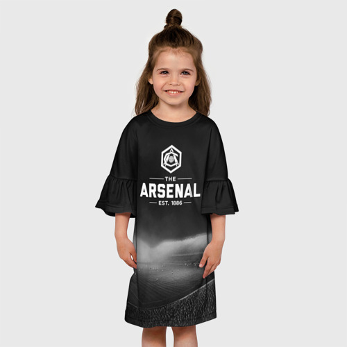 Детское платье 3D с принтом Arsenal FC, вид сбоку #3