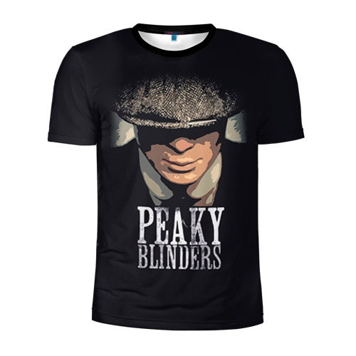 Мужская футболка 3D спортивная с принтом Peaky Blinders 5, вид спереди #2