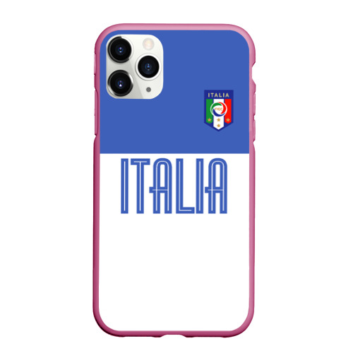 Чехол для iPhone 11 Pro Max матовый с принтом Сборная Италии по футболу, вид спереди #2