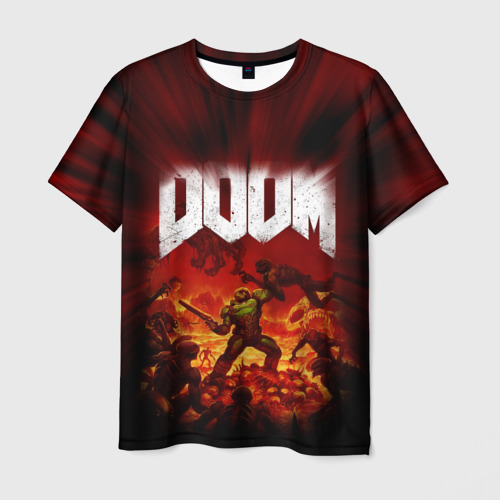 Мужская 3D футболка Doom 2016