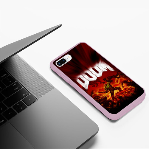 Чехол для iPhone 7Plus/8 Plus матовый с принтом Doom 2016, фото #5