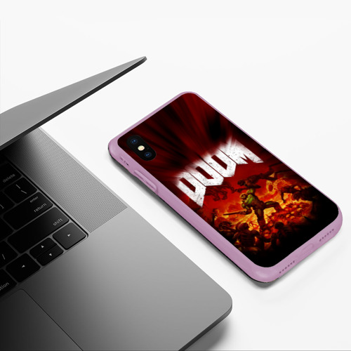 Чехол для iPhone XS Max матовый с принтом Doom 2016, фото #5