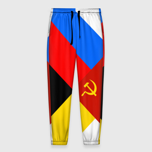 Мужские брюки 3D с принтом Вечная Россия, вид спереди #2