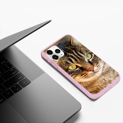 Чехол для iPhone 11 Pro Max матовый с принтом Кот, фото #5