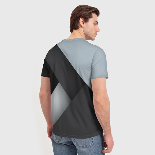 Мужская 3D футболка с принтом Торпедо Москва, вид сзади #2