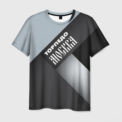Мужская 3D футболка с принтом Торпедо Москва, вид спереди #2