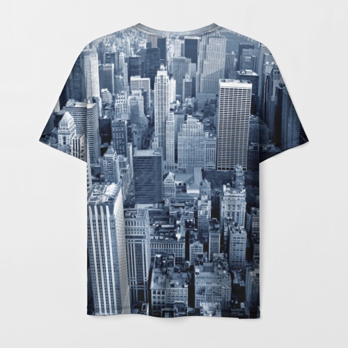 Мужская футболка 3D с принтом New York, вид сзади #1