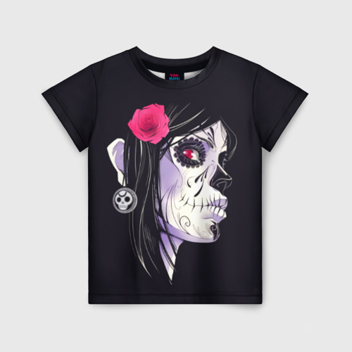Детская футболка 3D с принтом День мертвецов, вид спереди #2
