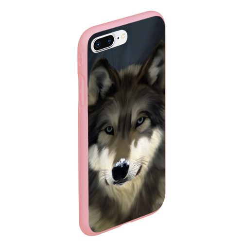 Чехол для iPhone 7Plus/8 Plus матовый с принтом Картина волк, вид сбоку #3