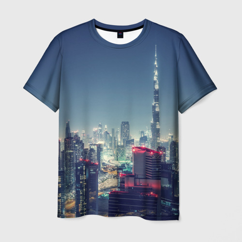 Мужская футболка 3D с принтом Дубай, вид спереди #2
