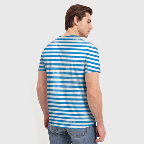 Мужская футболка 3D с принтом ВДВ, вид сзади #2